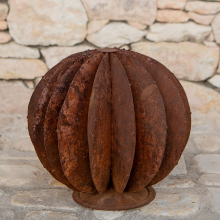 Sculpture Métal - Cactus Boule - ≈d40cm -
