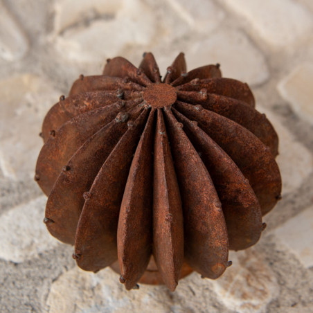 Sculpture Métal - Cactus Boule - ≈d40cm -