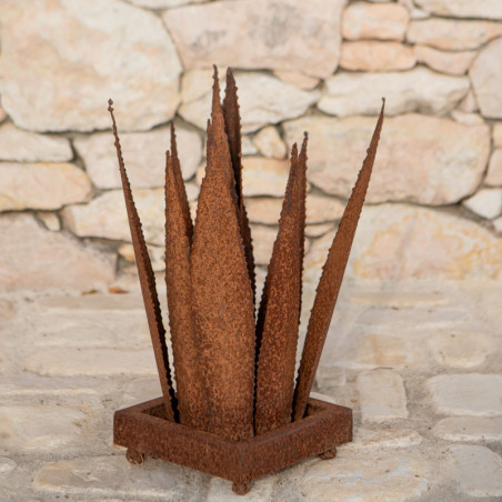 Sculpture Metal - Aloe Vera - ≈55xH85cm -