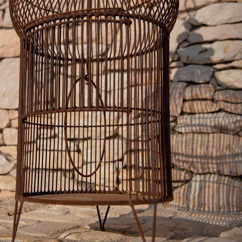 Cage en Fer Forgé - ø 35cm - Hauteur 90cm -