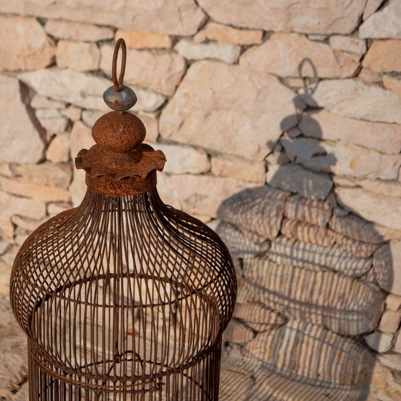 Cage en Fer Forgé - ø 35cm - Hauteur 90cm -