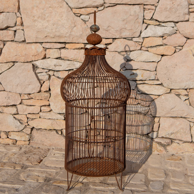 Cage en Fer Forgé - ø 35cm - Hauteur 90cm -