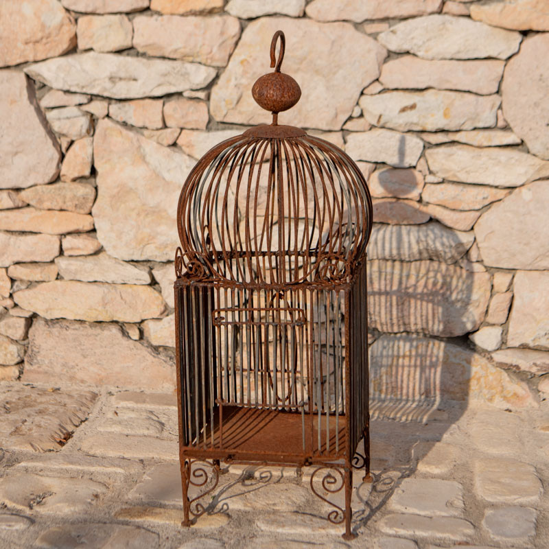 Cage en Fer Forgé - 20/20cm - Hauteur 55cm -