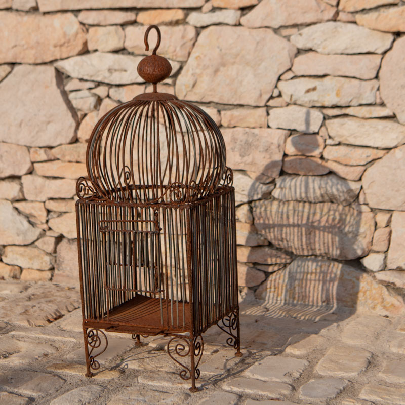 Cage en Fer Forgé - 20/20cm - Hauteur 55cm -