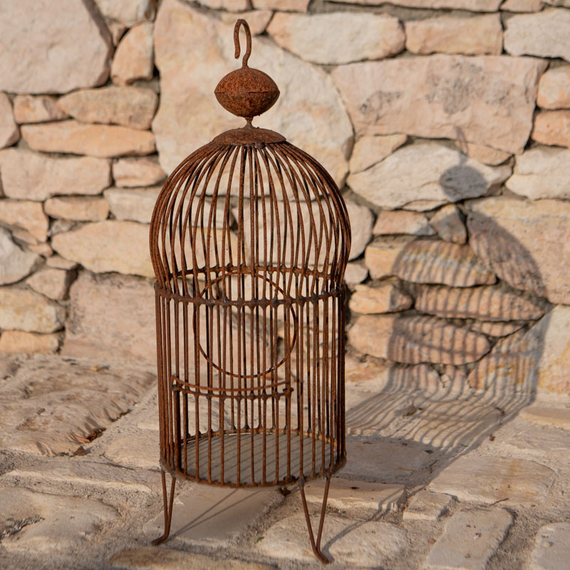 Cage en Fer Forgé - ø 20cm - Hauteur 55cm -
