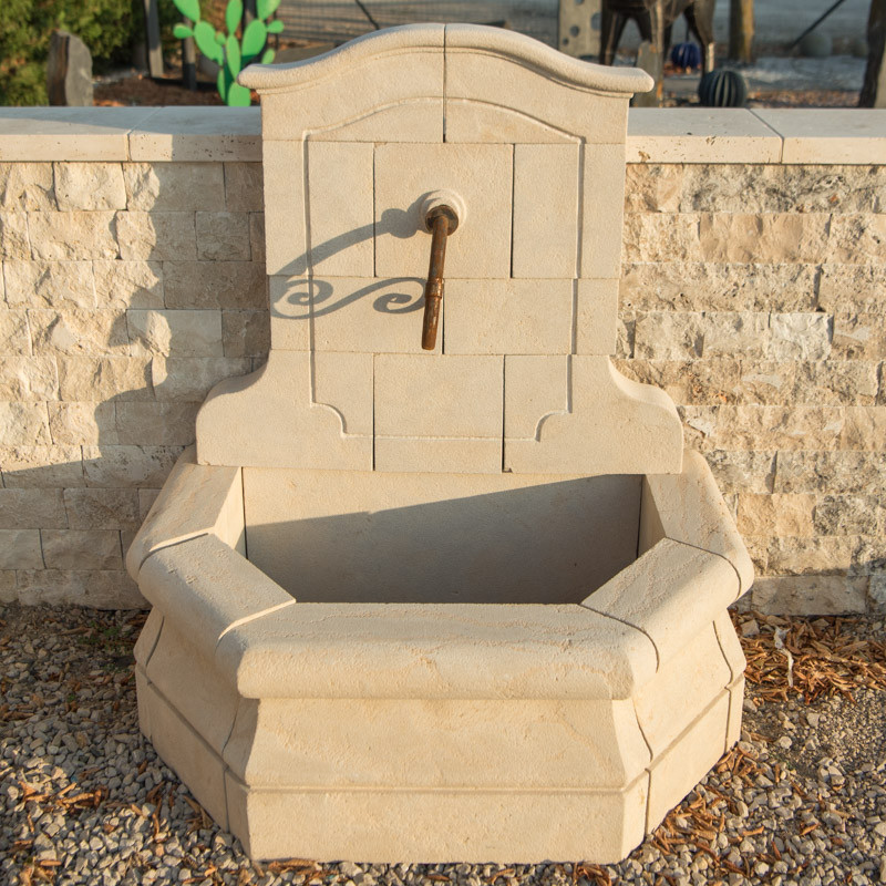 Fontaine Pierre de l'Atlas beige - Rodez - 110/73cm - Hauteur 120cm -