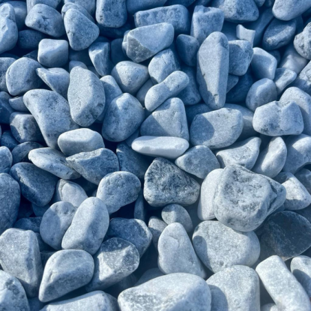 Galet de Marbre Gris Nevada - 40/60mm - 20 kg -