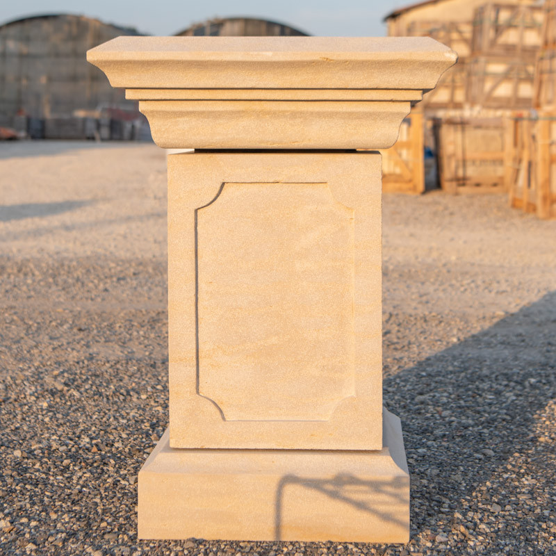 Socle Pierre d'Atlas Beige - Aixois M - 50/50cm - Hauteur 90cm -