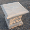 Socle Pierre d'Atlas Beige - Aixois S - 50/50cm - Hauteur 60cm -