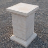Socle Pierre d'Atlas Beige - Toulousain M - 55/55cm - Hauteur 90cm - Socle Pierre d'Atlas Beige - Toulousain M - 55/55cm - Hauteur 90cm -