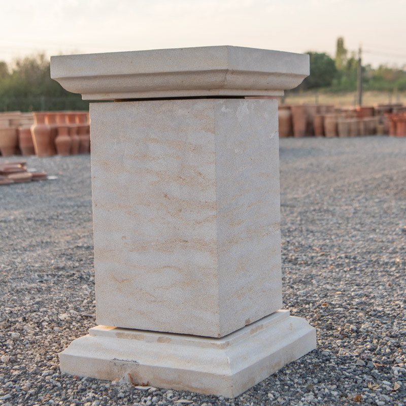 Socle Pierre d'Atlas Beige - Toulousain M - 55/55cm - Hauteur 90cm -