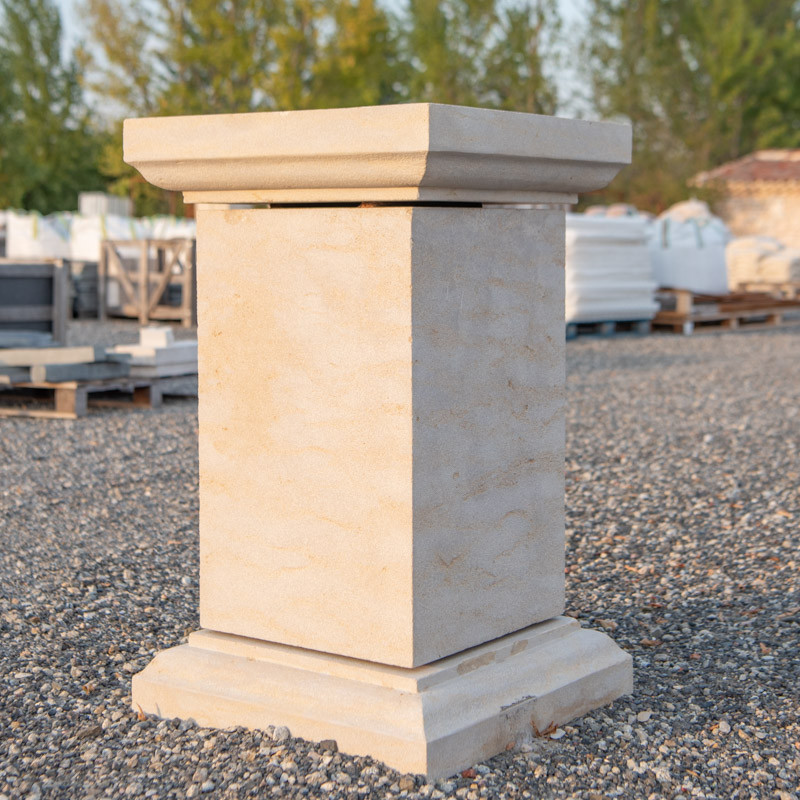 Socle Pierre d'Atlas Beige - Toulousain M - 55/55cm - Hauteur 90cm -