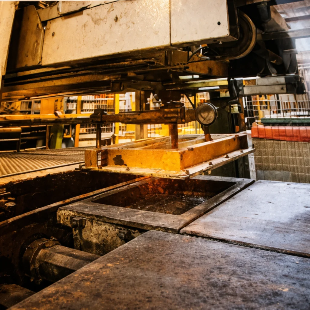 moulage de briques en terre cuite dans une briqueterie