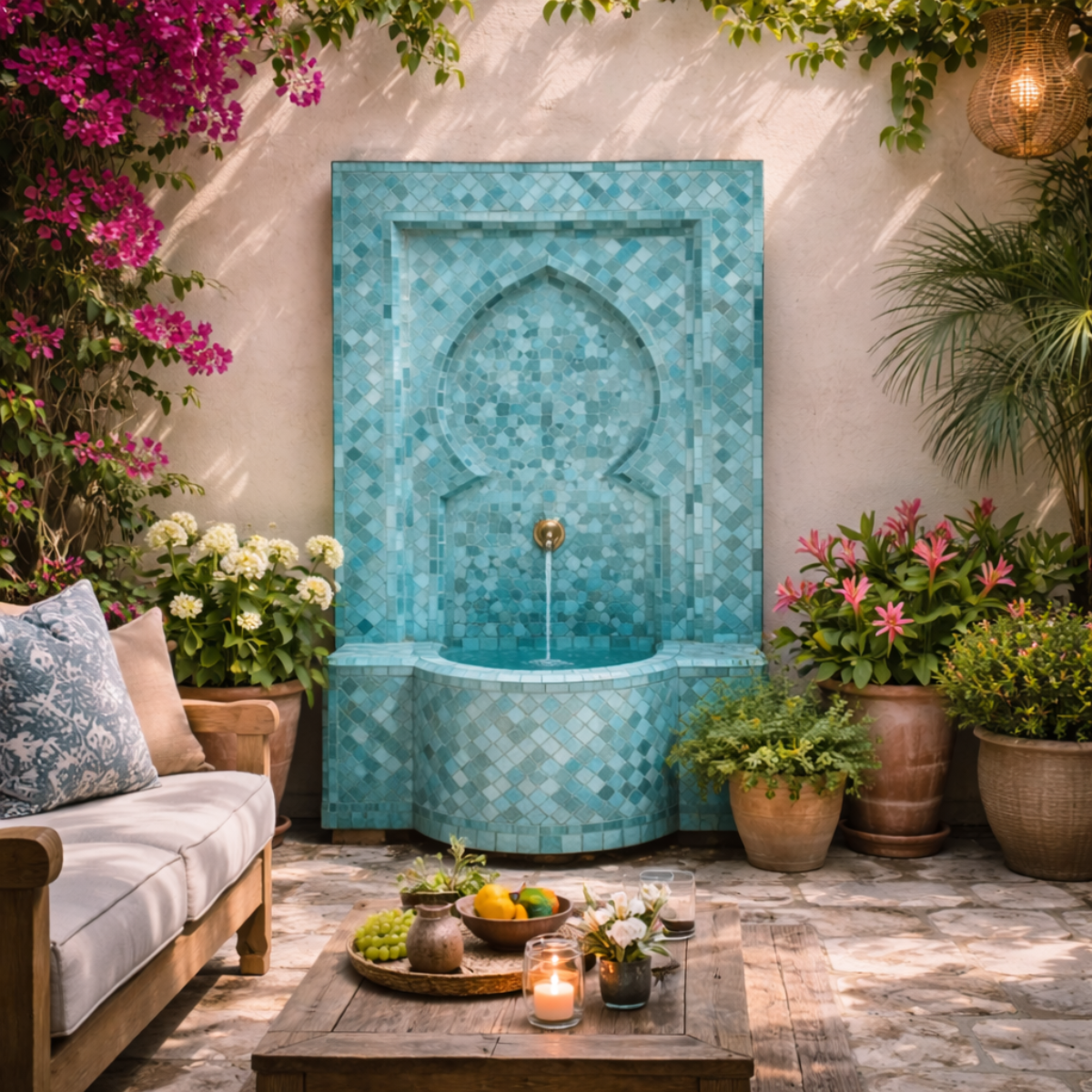 Fontaine en zellige marocaine : guide d’achat et conseils d’installation
