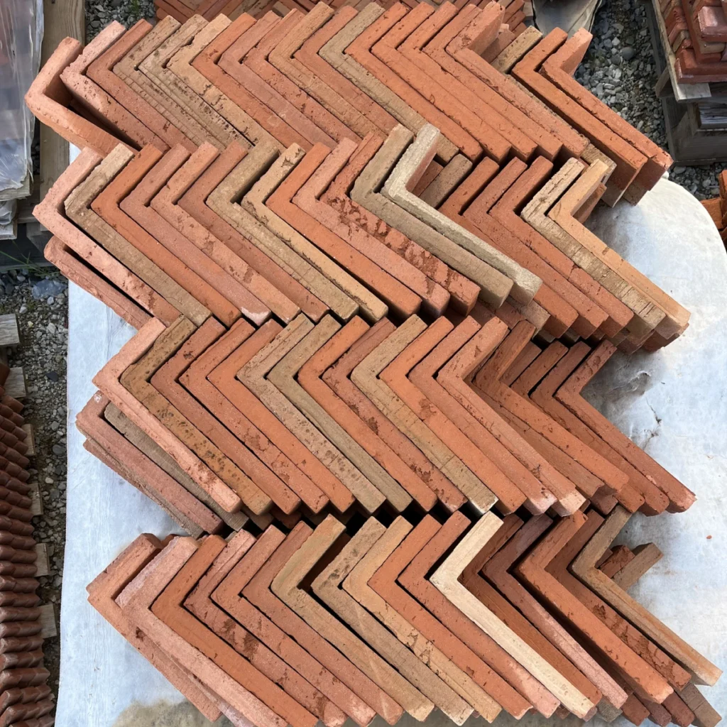 plaquettes de parement en brique rouge pour mur intérieur et extérieur