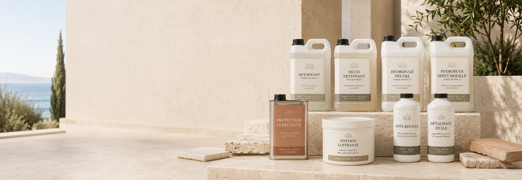 Alt image :
Produits d’entretien pour pierre naturelle, travertin et terre cuite - Fer & Pierre